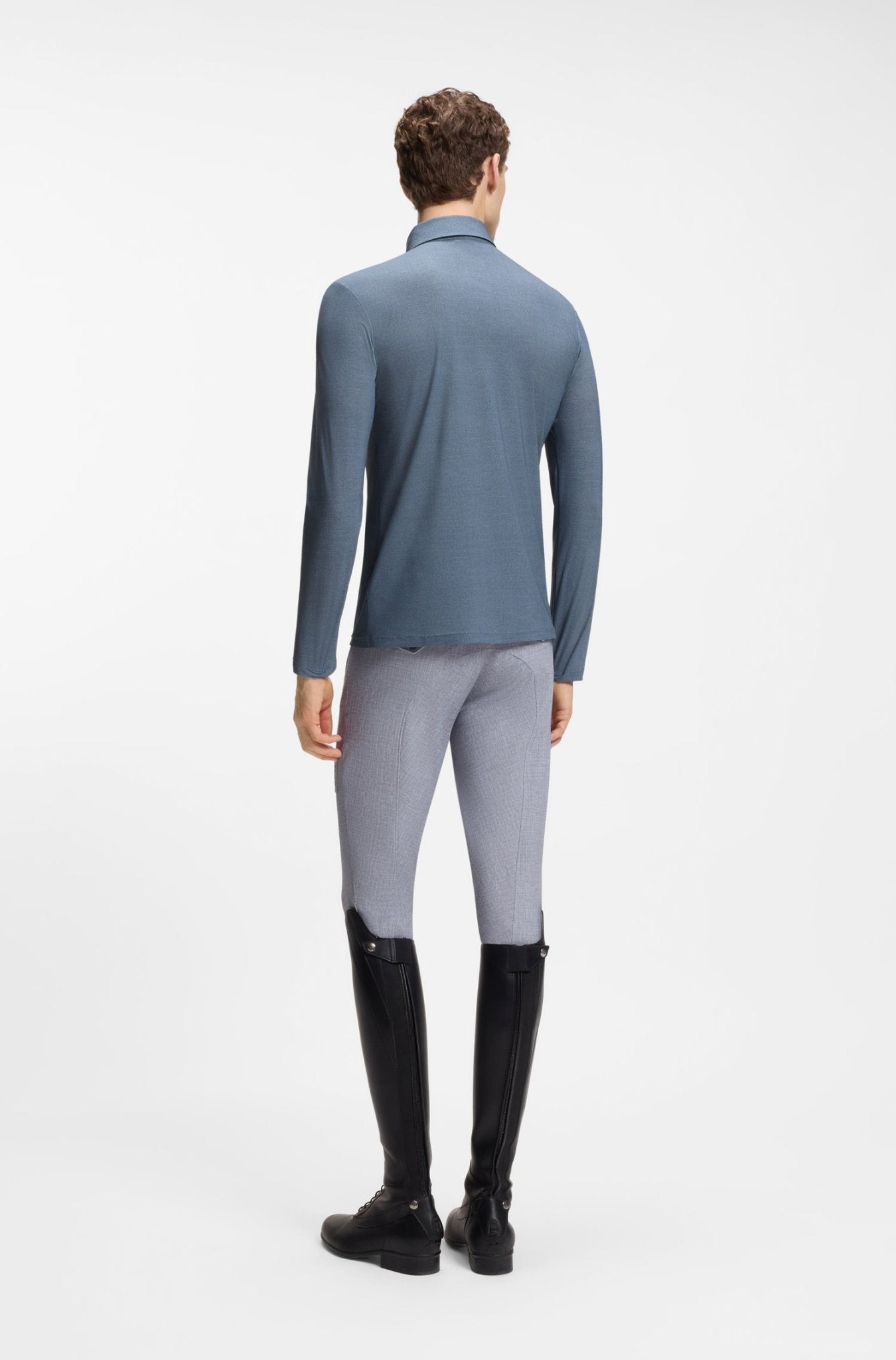 Boss Equestrian Eaton Training Shirt Lange Mouw Heren Heren Shirts & sweaters - Maddelin Equestrian