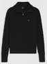 Boss Equestrian Ella Knit Zip Troyer Dames - Zwart