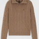 Boss Equestrian Ella Knit Zip Troyer Dames - Walnut