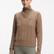 Boss Equestrian Ella Knit Zip Troyer Dames - Walnut