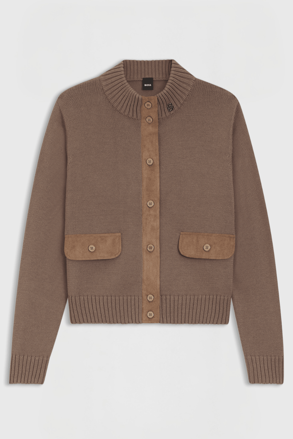 Boss Equestrian Elony Knitwear Cardigan Vest Dames Walnut