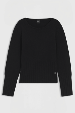 Boss Equestrian Erin Luxury Knit Trui Dames Zwart