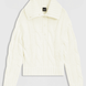 Boss Equestrian Eve Heavy Knit Troyer Dames Soft Cream