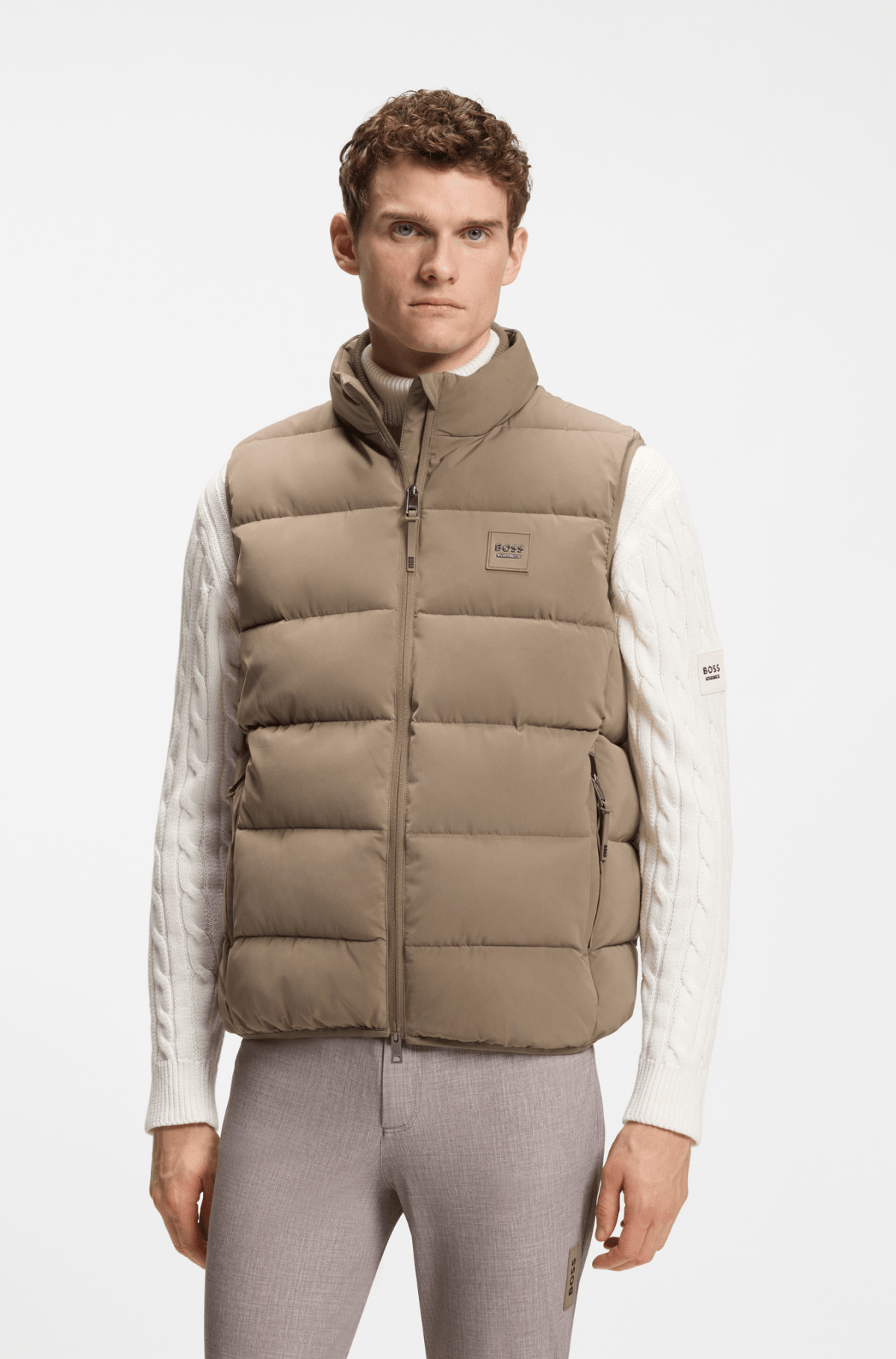 Boss Equestrian Jacob Puffer Bodywarmer Heren Birchwood