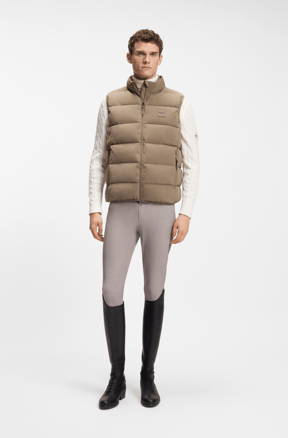 Boss Equestrian Jacob Puffer Bodywarmer Heren Birchwood
