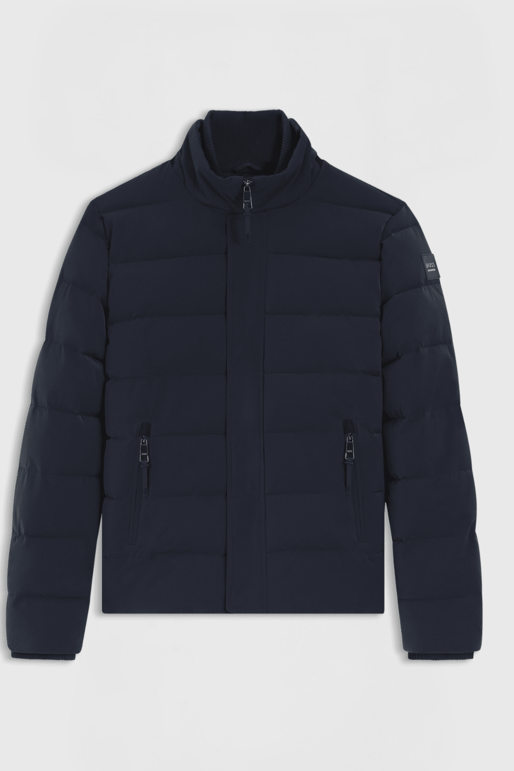 Boss Equestrian Jamie Puffer Velvet Jas Heren - Sky Captain