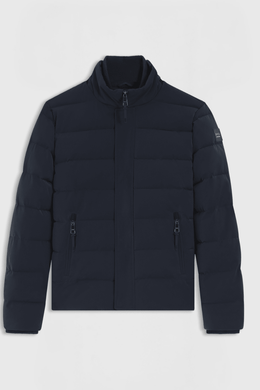 Boss Equestrian Jamie Puffer Velvet Jas Heren - Sky Captain