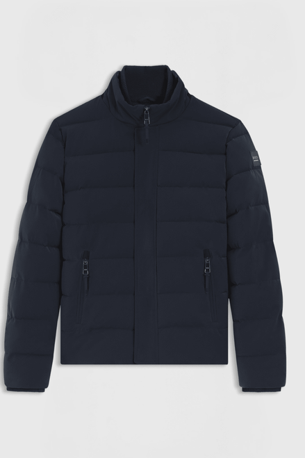 Boss Equestrian Jamie Puffer Velvet Jas Heren - Sky Captain