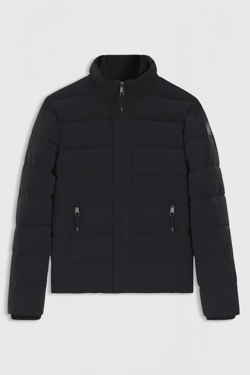 Boss Equestrian Jamie Puffer Velvet Jas Heren - Zwart