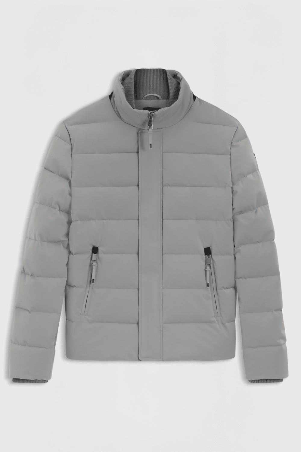 Boss Equestrian Jamie Puffer Velvet Jas Heren - Sharkskin