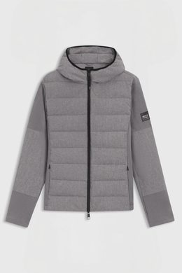 Boss Equestrian Jeff Hybrid Puffer Jas Heren Grijs