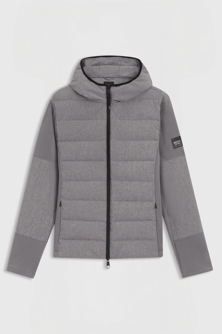 Boss Equestrian Jeff Hybrid Puffer Jas Heren Grijs