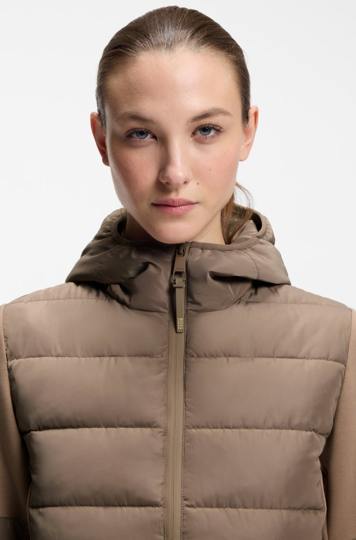 Boss Equestrian Jessy Hybrid Puffer Jas Dames Walnut