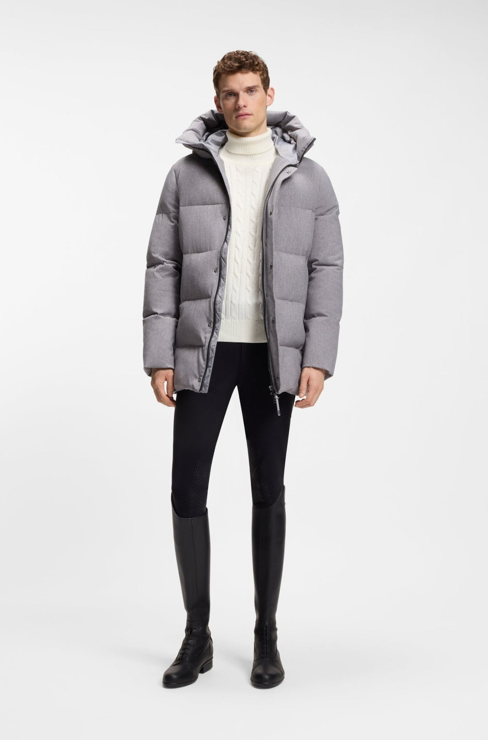 Boss Equestrian Jordan Kabeltrui Col Heren - Soft Cream