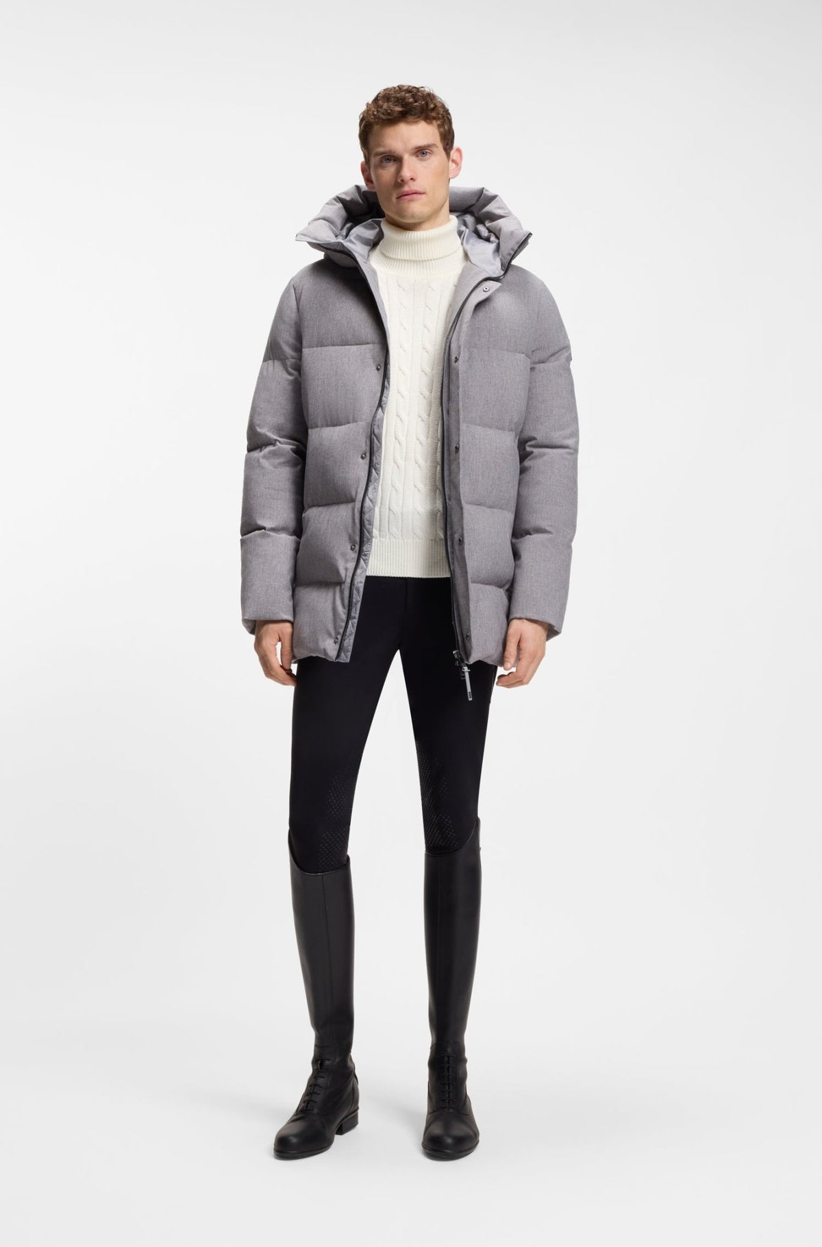 Boss Equestrian Jordan Kabeltrui Col Heren - Soft Cream