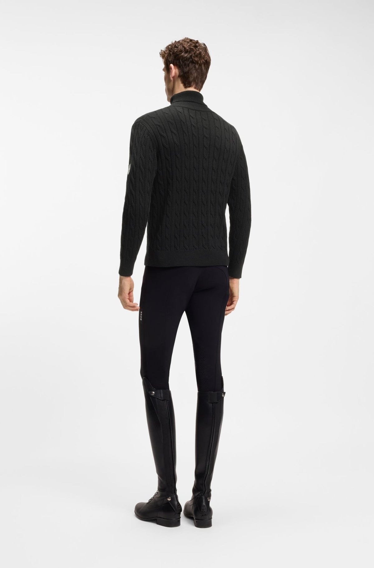 Boss Equestrian Jordan Kabeltrui Col Heren - Zwart