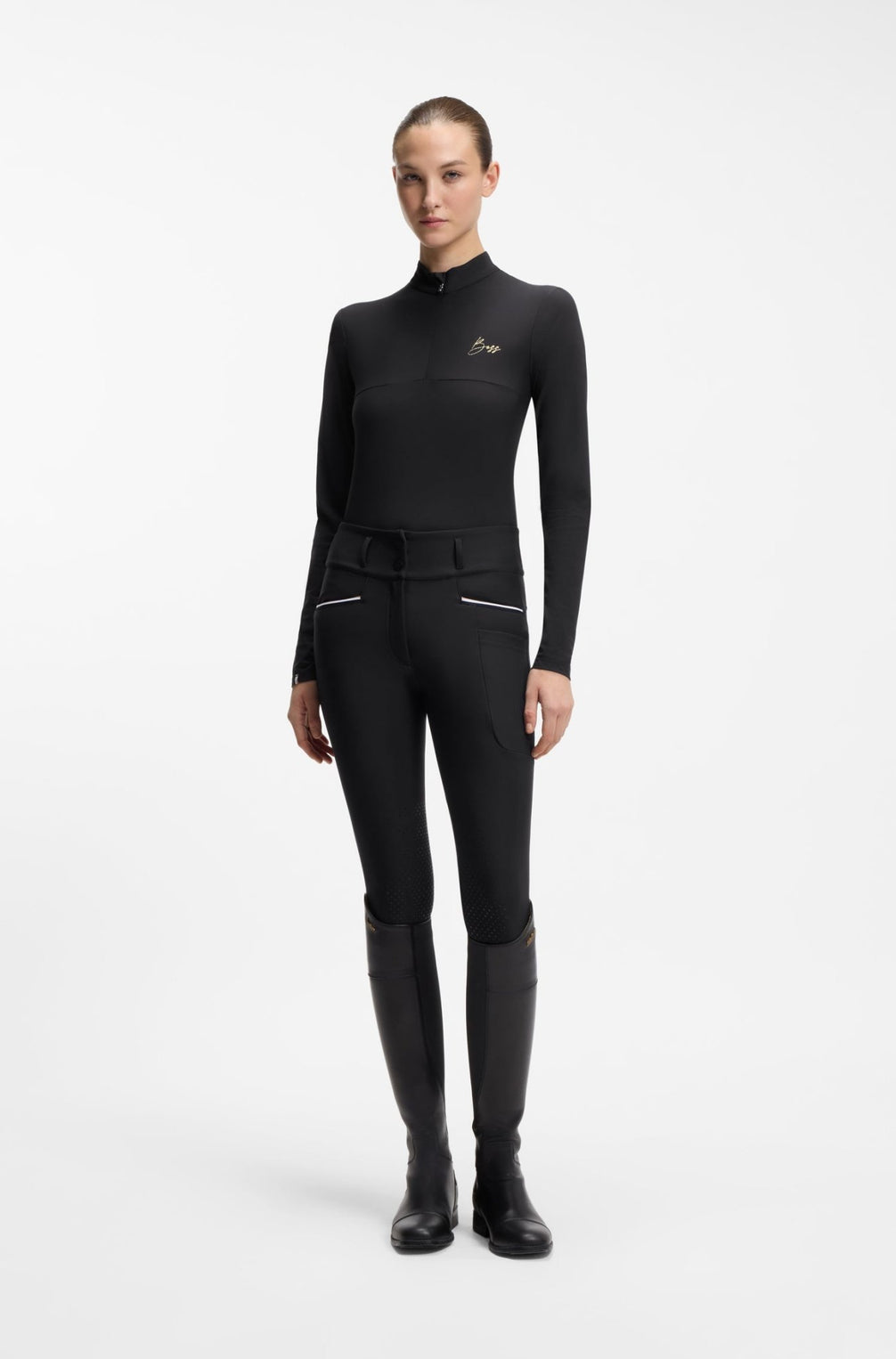 Boss Equestrian Minou Training Shirt Dames Zwart