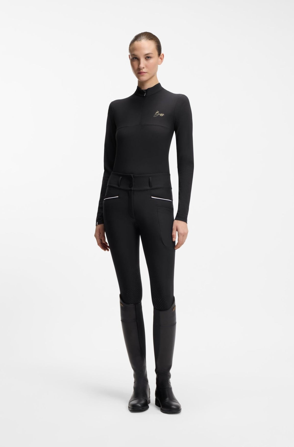 Boss Equestrian Minou Training Shirt Dames Zwart