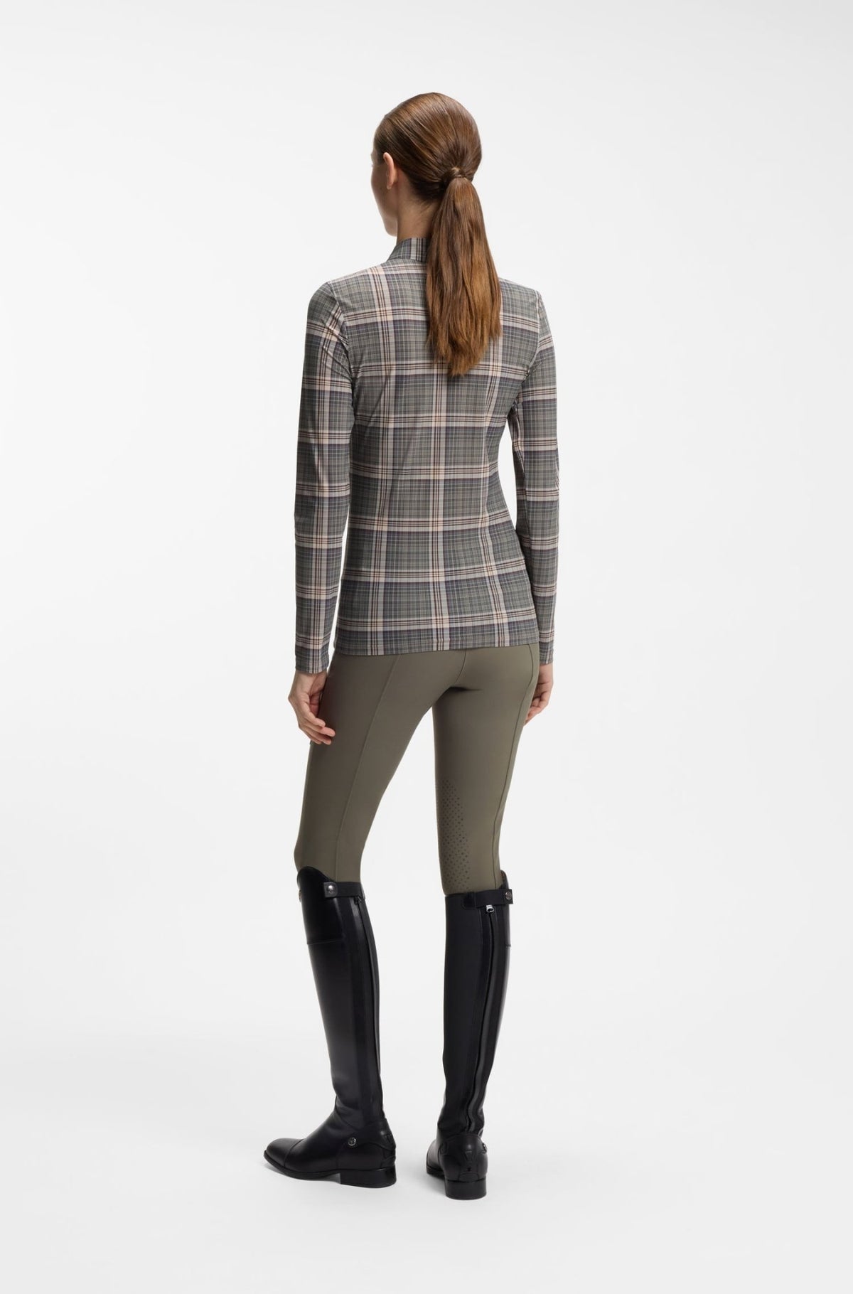 Boss Equestrian Minou Training Shirt Dames Geruit