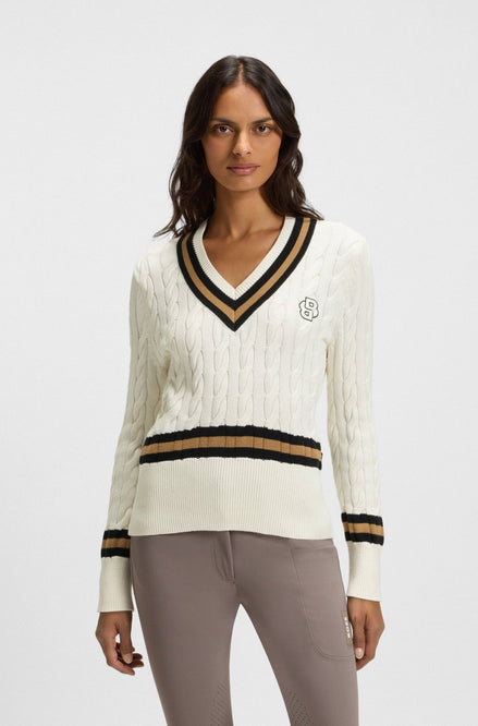 Boss Equestrian Paula Knitwear Jumper Cable Dames Dames Truien & Sweaters - Maddelin Equestrian Boss Equestrian