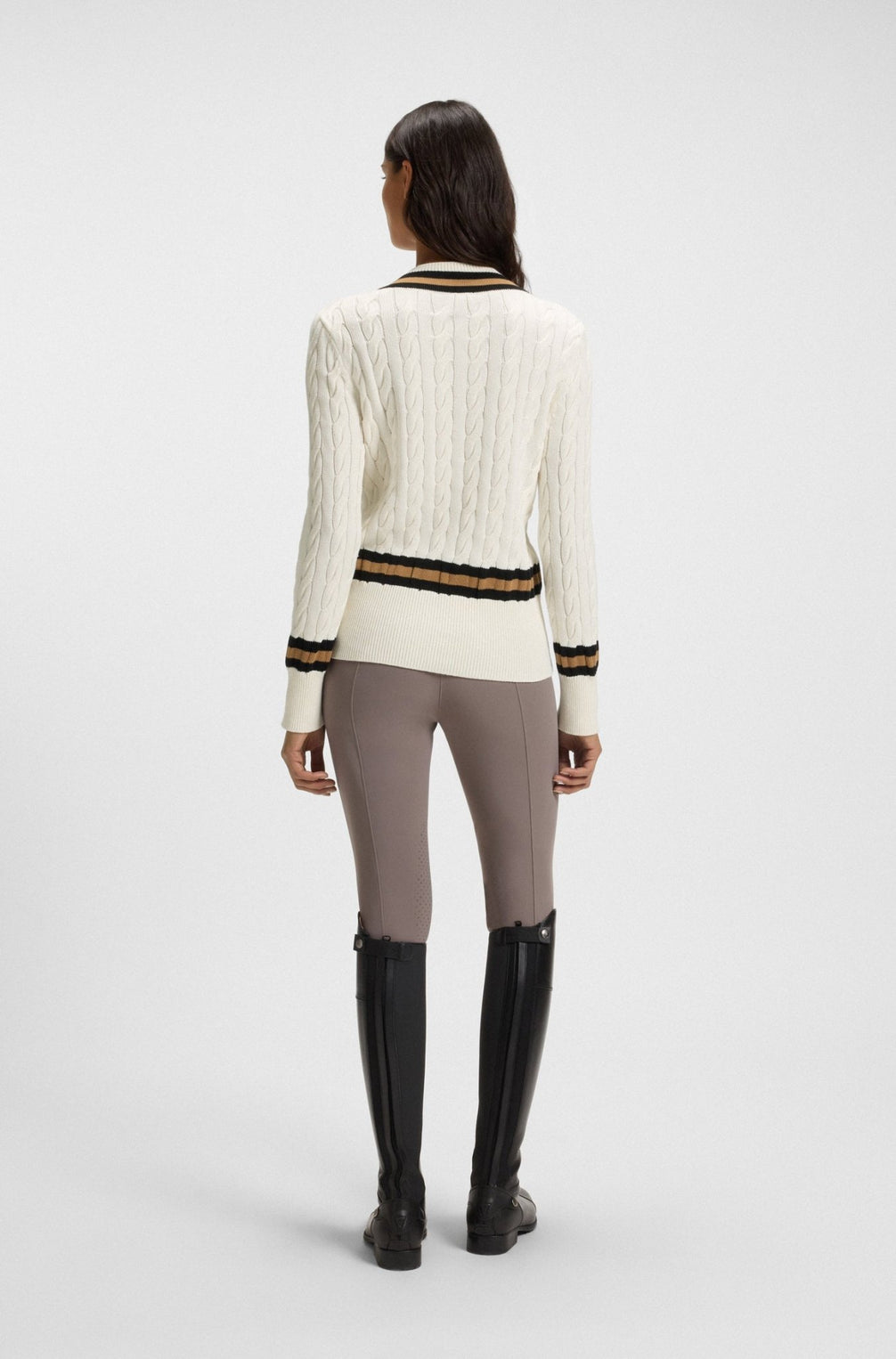 Boss Equestrian Paula Knitwear Jumper Cable Dames Dames Truien & Sweaters - Maddelin Equestrian Boss Equestrian