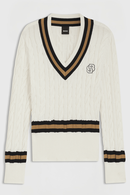 Boss Equestrian Paula Knitwear Jumper Cable Dames Dames Truien & Sweaters - Maddelin Equestrian Boss Equestrian