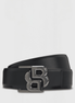 Boss Equestrian Rachel Reverse Belt Double B Riem Dames - Zwart / Deep Purple