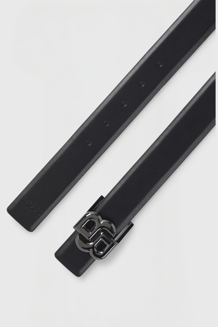 Boss Equestrian Rachel Reverse Belt Double B Riem Dames - Zwart / Deep Purple