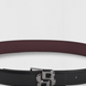 Boss Equestrian Rachel Reverse Belt Double B Riem Dames - Zwart / Deep Purple