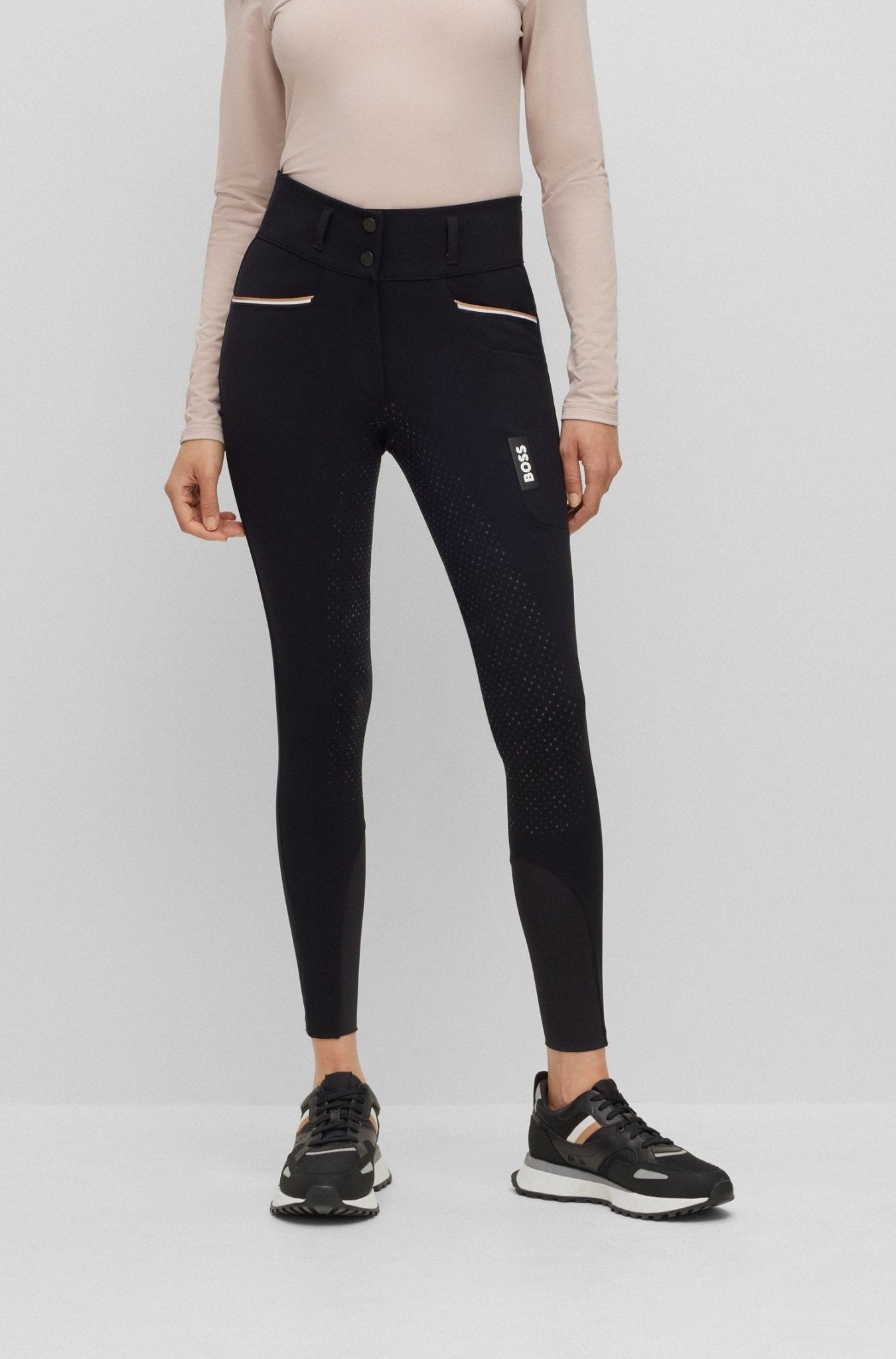 Boss Equestrian Rijbroek Dames Hoge Taille Full Grip Hailey Core Dames Rijbroeken - Maddelin Equestrian Boss Equestrian