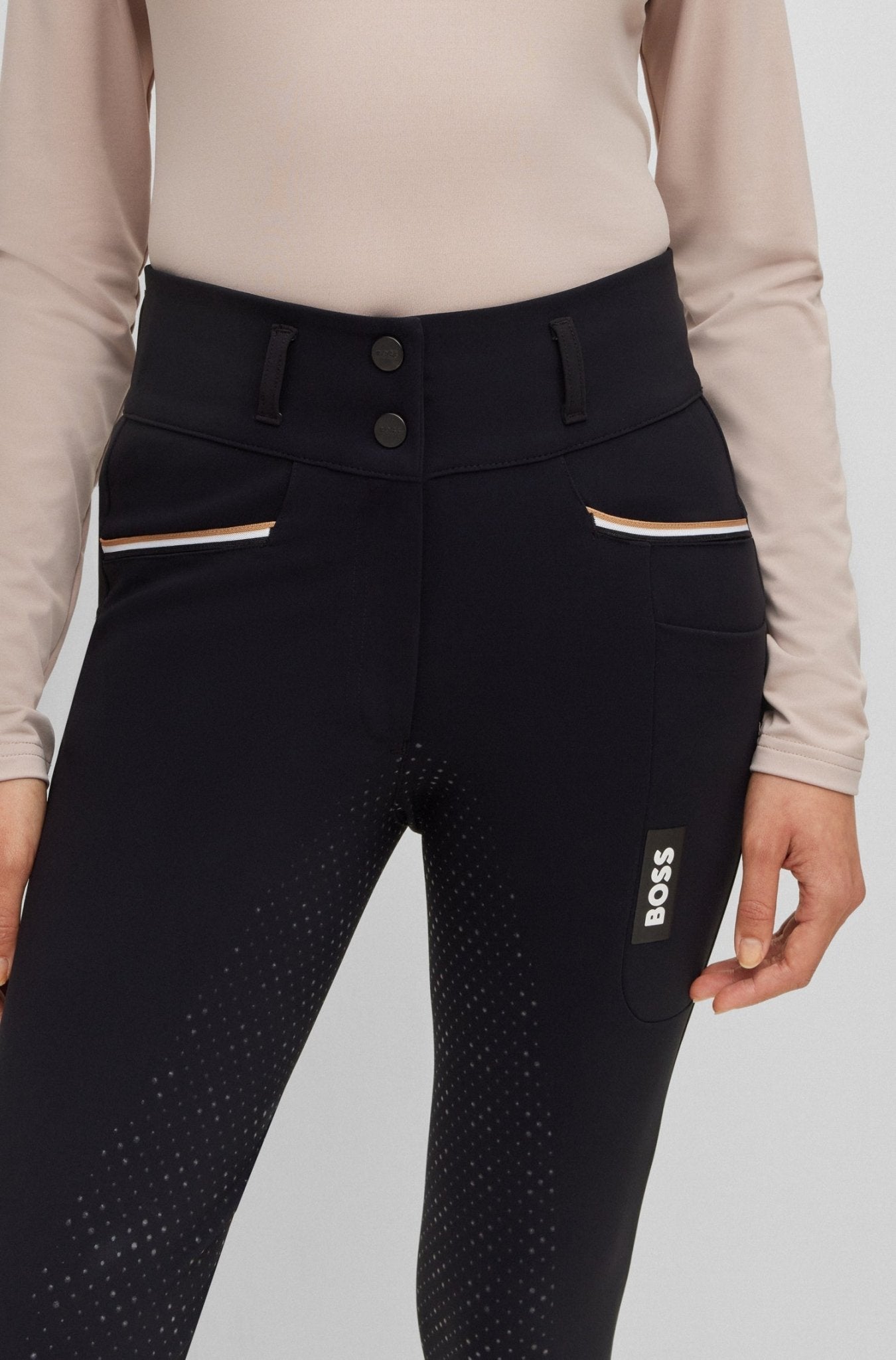 Boss Equestrian Rijbroek Dames Hoge Taille Full Grip Hailey Core Dames Rijbroeken - Maddelin Equestrian Boss Equestrian