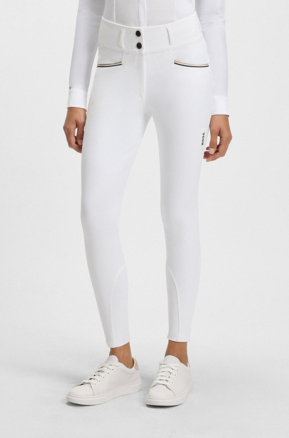 Boss Equestrian Rijbroek Dames Hoge Taille Full Grip Hailey Core Dames Rijbroeken - Maddelin Equestrian Boss Equestrian