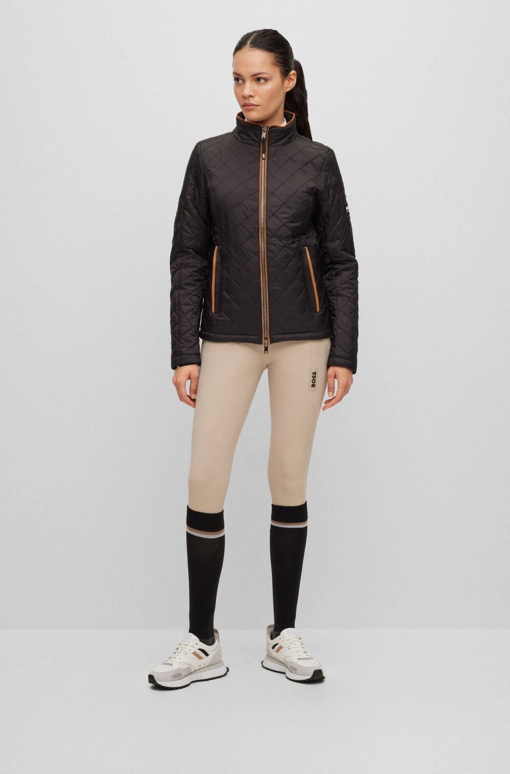Boss Equestrian Rijbroek Dames Hoge Taille Full Grip Hailey Core Dames Rijbroeken - Maddelin Equestrian Boss Equestrian