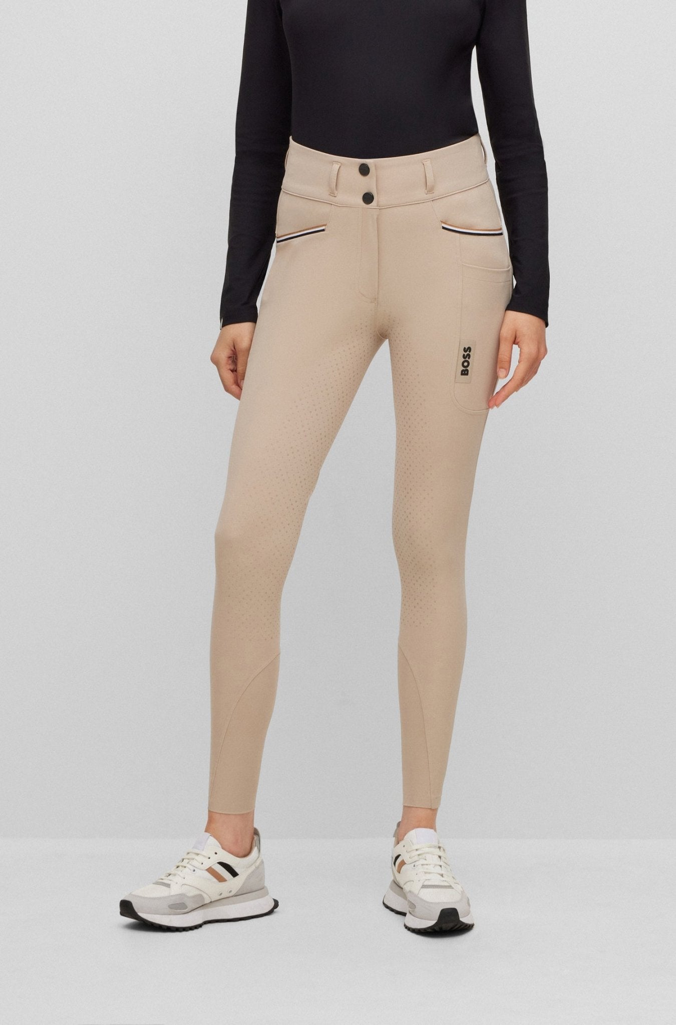 Boss Equestrian Rijbroek Dames Hoge Taille Full Grip Hailey Core Dames Rijbroeken - Maddelin Equestrian Boss Equestrian