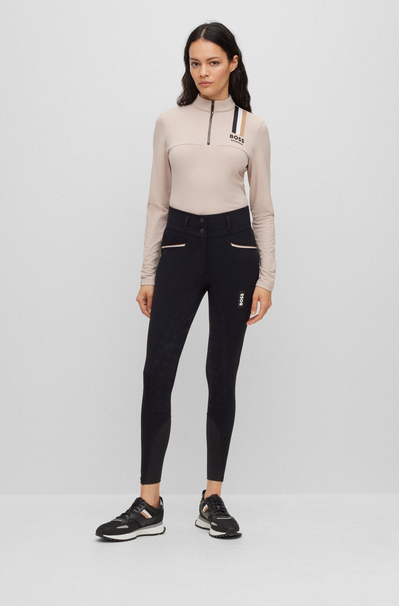 Boss Equestrian Rijbroek Dames Hoge Taille Full Grip Hailey Core Dames Rijbroeken - Maddelin Equestrian Boss Equestrian