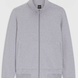 Boss Equestrian Steven Training Sweater Cardigan Heren - Zilvergrijs melange