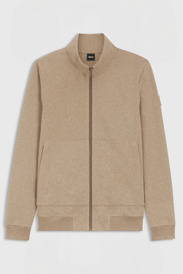 Boss Equestrian Steven Training Sweater Cardigan Heren - Walnut