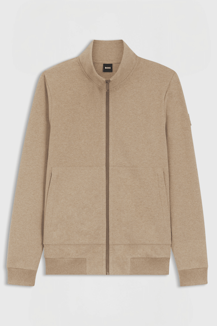 Boss Equestrian Steven Training Sweater Cardigan Heren - Walnut