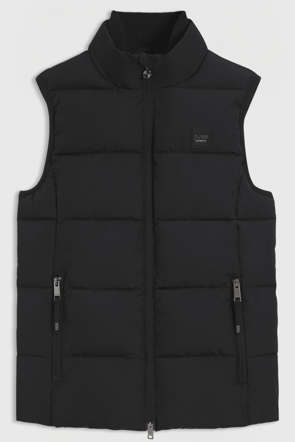 Boss Equestrian Viola Knitted Puffer Bodywarmer Dames Zwart