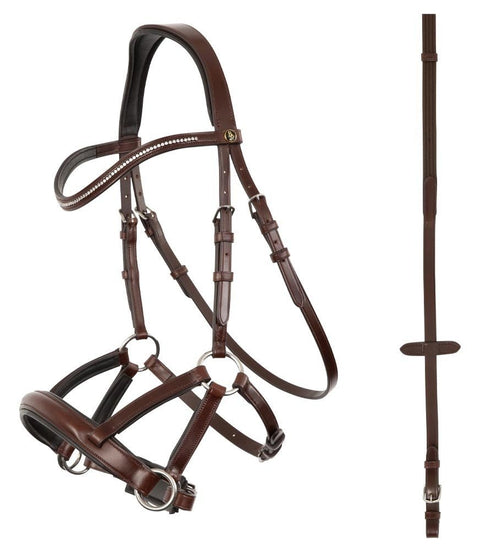 BR Bitloos Hoofdstel Lewes Side & Pull Bitloos - Maddelin Equestrian BR