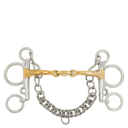 BR Dubbel gebroken Baby Pelhambit Soft Contact - 14mm Pelham - Maddelin Equestrian BR