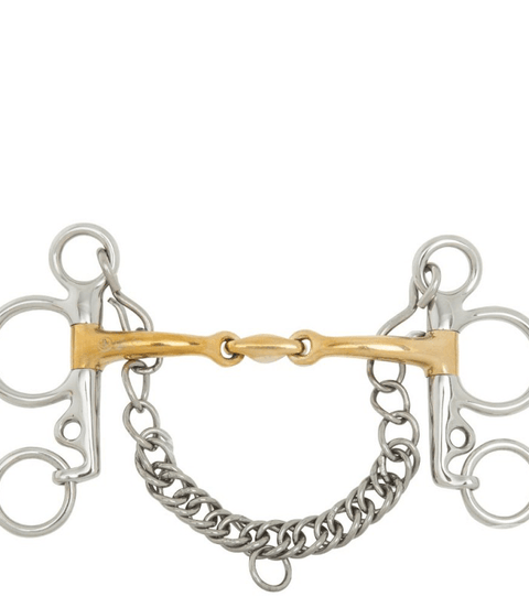 BR Dubbel gebroken Baby Pelhambit Soft Contact - 14mm Pelham - Maddelin Equestrian BR