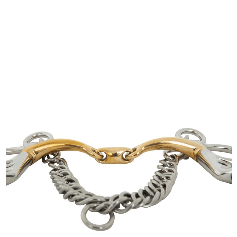 BR Dubbel gebroken Baby Pelhambit Soft Contact - 14mm Pelham - Maddelin Equestrian BR