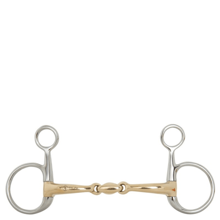 BR Dubbel gebroken Bauchertrens Soft Contact 3ring, Beval, Kimblewick, RNF, Butterfly,... - Maddelin Equestrian BR