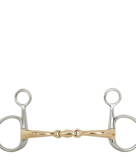 BR Dubbel gebroken Bauchertrens Soft Contact 3ring, Beval, Kimblewick, RNF, Butterfly,... - Maddelin Equestrian BR