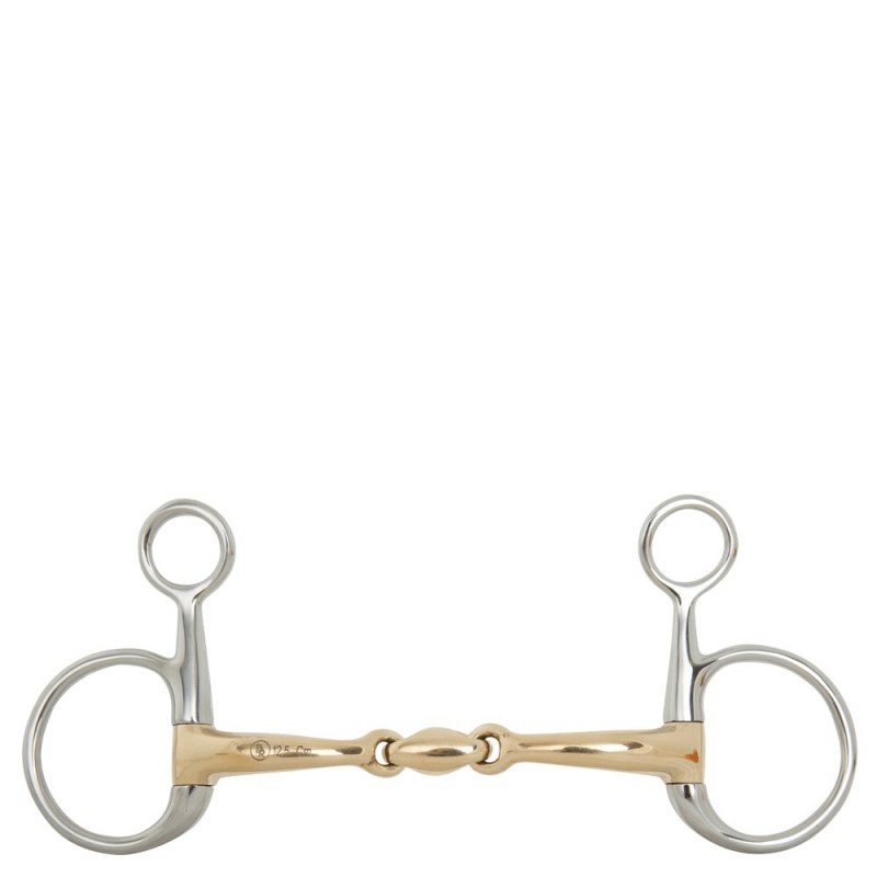 BR Dubbel gebroken Bauchertrens Soft Contact 3ring, Beval, Kimblewick, RNF, Butterfly,... - Maddelin Equestrian BR