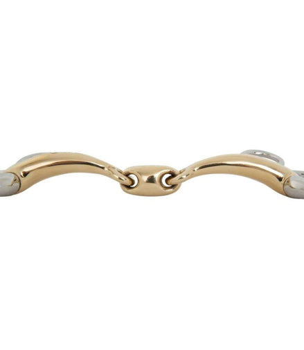 BR Dubbel gebroken Bauchertrens Soft Contact 3ring, Beval, Kimblewick, RNF, Butterfly,... - Maddelin Equestrian BR