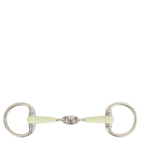 BR Dubbel Gebroken Bustrens Apple Mouth 14mm Bus, D, Eggbutt,... - Maddelin Equestrian BR