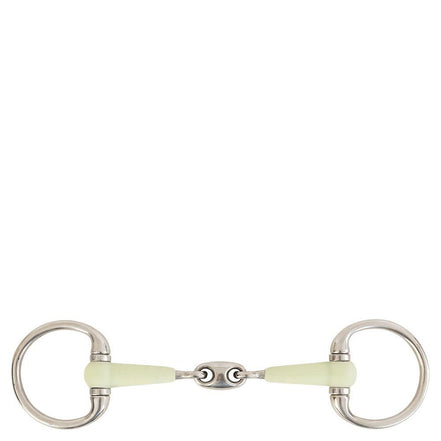BR Dubbel Gebroken Bustrens Apple Mouth 14mm Bus, D, Eggbutt,... - Maddelin Equestrian BR