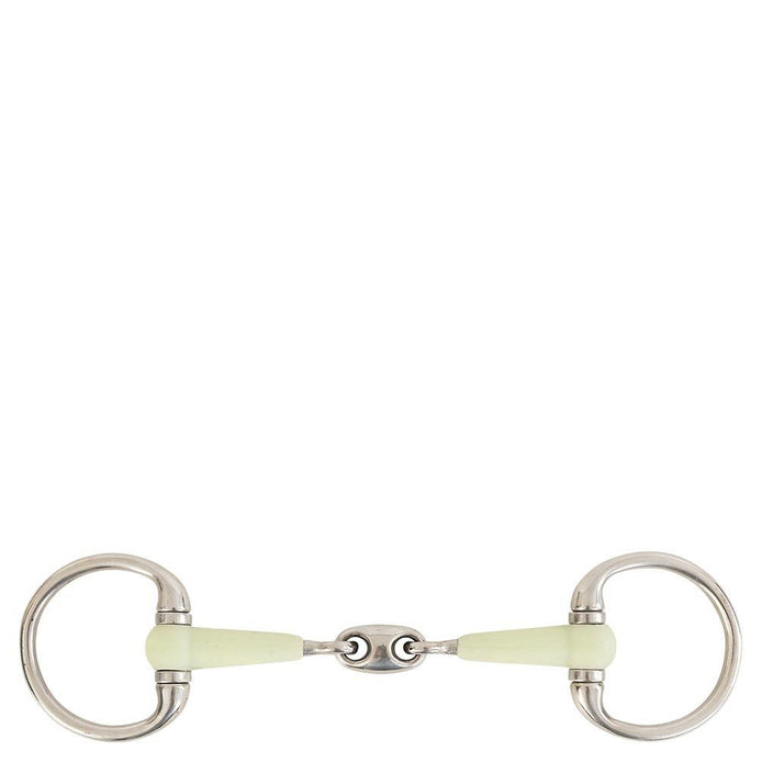 BR Dubbel Gebroken Bustrens Apple Mouth 14mm Bus, D, Eggbutt,... - Maddelin Equestrian BR